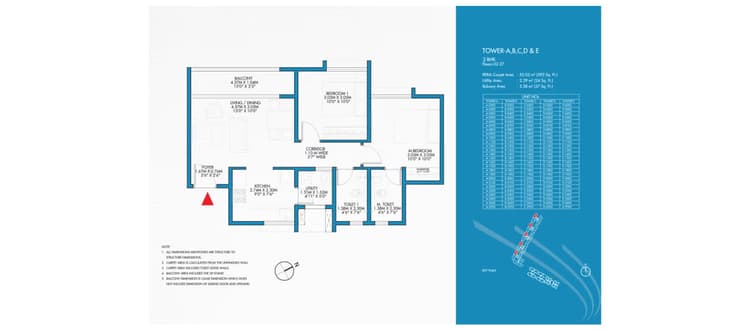 3 BHK (2T)