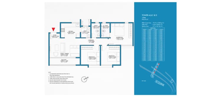 3 BHK (3T)